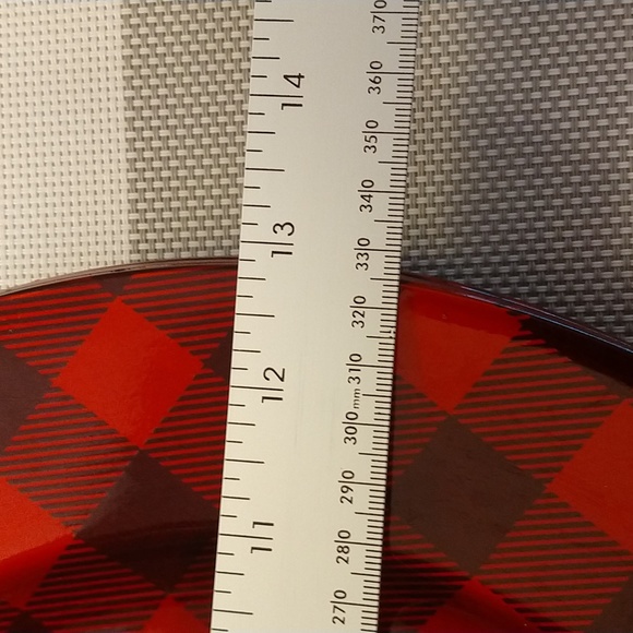 Set of Four Buffalo Check Chargers - Picture 3 of 4